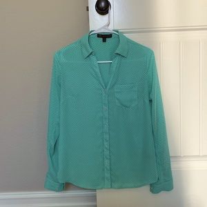 Polka dot Button-up Blouse